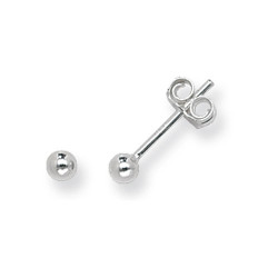 Silver 3mm Ball Studs G5510