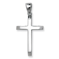 Silver Bevelled Edge Cross G6332