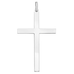 Silver Large Plain Cross G6628