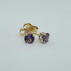 9ct Amethyst Stud Earrings GE1107AM