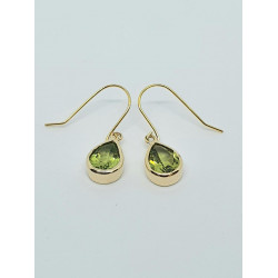 9ct Peridot Pear Drop Earrings GE1159PD