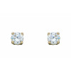 Birthstone 9ct Gold April CZ Stud Earrings GE2329 