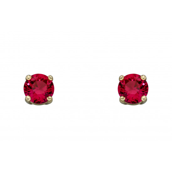 Birthstone 9ct Gold July Birthstone Stud Earrings GE2332