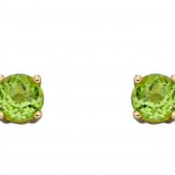 Birthstone 9ct Gold August Stud Earrings GE2333