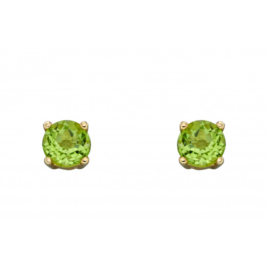 Birthstone 9ct Gold August Stud Earrings GE2333