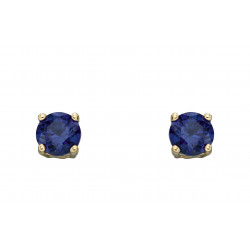 Birthstone 9ct Gold September Stud Earrings GE2334