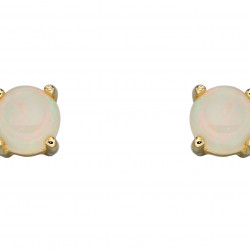 Birthstone 9ct Gold October Stud Earrings GE2335