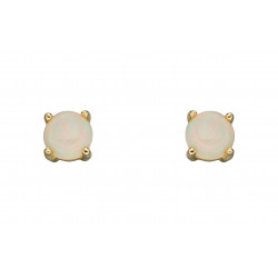 Birthstone 9ct Gold October Stud Earrings GE2335