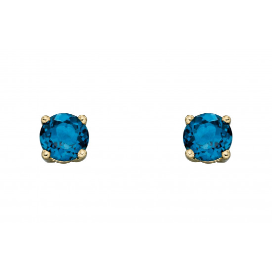 Birthstone 9ct Gold December Stud Earrings GE2337