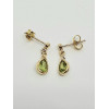 9ct Peridot Pear Drop Earrings GE3098PD