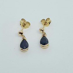 9ct sapphire Drop Earrings GE3101SA