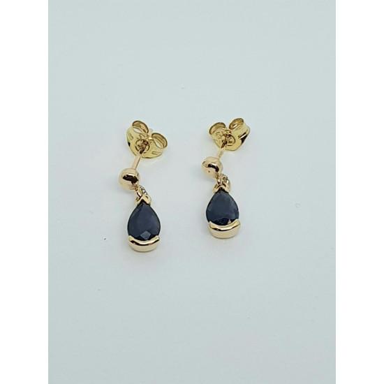 9ct sapphire Drop Earrings GE3101SA