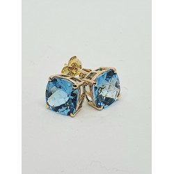 9ct Blue Topaz Stud Earrings GE6454BT