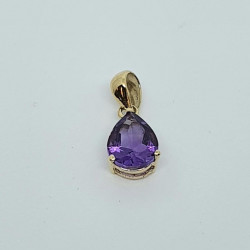 9ct Gold amethyst Pendant GP1136AM