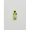 9ct Peridot Baguette Pendant