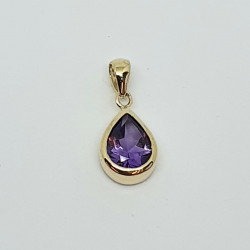 9ct Gold Amethyst Pendant GP1148AM