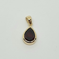 9ct Gold Garnet Pendant GP1148GA