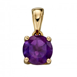 Birthstone 9ct Gold February Pendant GP2190