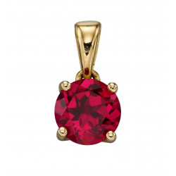 Birthstone 9ct Gold July Pendant  GP2194