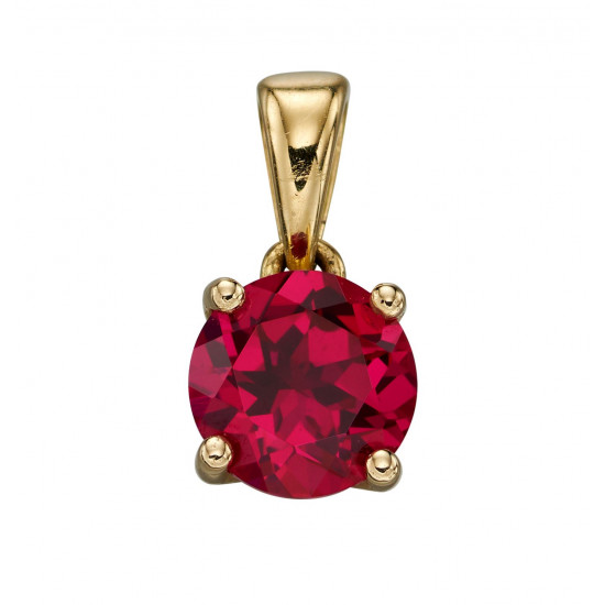 Birthstone 9ct Gold July Pendant  GP2194