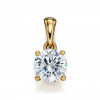  Birthstone 9ct Gold April CZ Pendant GP2235