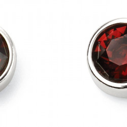 Birthstone Silver Studs January E5562