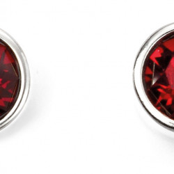 Birthstone Silver Studs July E5566