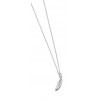 Silver Feather Pendant and Chain N3474