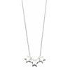 Silver Triple Star Necklet N3547