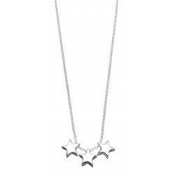 Silver Triple Star Necklet N3547