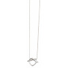 Silver Pretzel Necklace N4109