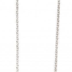 Silver Pretzel Necklace N4109