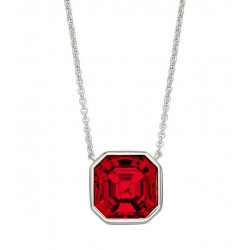 Silver Imperial Cut Necklace In Scarlet N4361R