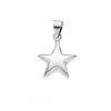 Silver Small Puffed Star Pendant P2698 