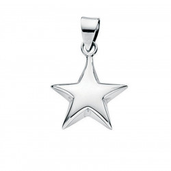 Silver Small Puffed Star Pendant P2698 