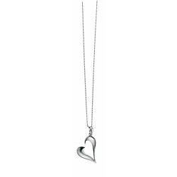 Silver Polished Heart Pendant P2807