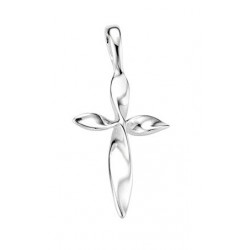 Silver Twisted Cross P2887