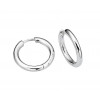 Silver Huggie Hoop Earrings E3459 