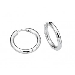 Silver Huggie Hoop Earrings E3459 