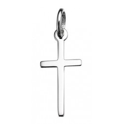 Silver Small Plain Cross P3512