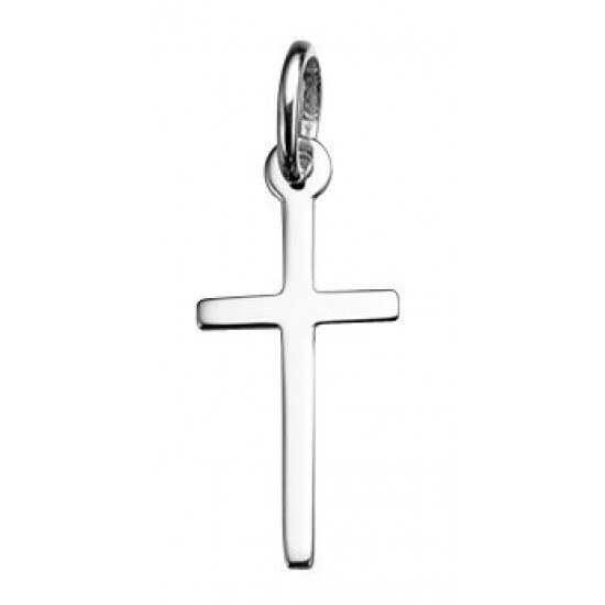 Silver Small Plain Cross P3512