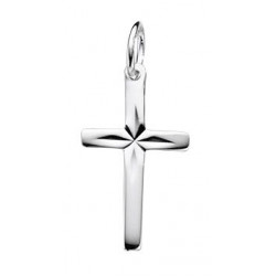 Silver Diamond Cut Cross P3688