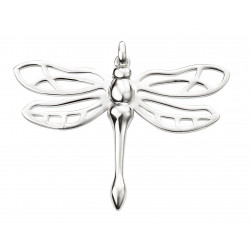 Silver Cut Out Dragonfly Pendant P4764