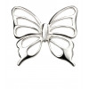 Silver Cut Out Butterfly Pendant P4772