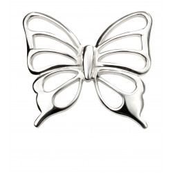 Silver Cut Out Butterfly Pendant P4772