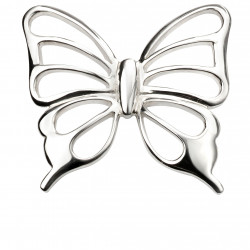 Silver Cut Out Butterfly Pendant P4772