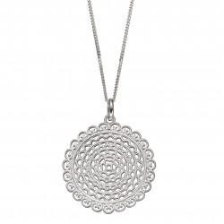 Silver Colombian Inspired Filigree Pendant P4925