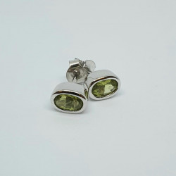 Silver Peridot Stud earrings SE1118PD