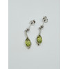 Silver Peridot Drop Earrings SE1155PD