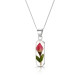 Shrieking Violet Silver Rose Leela Pendant and Chain SV1